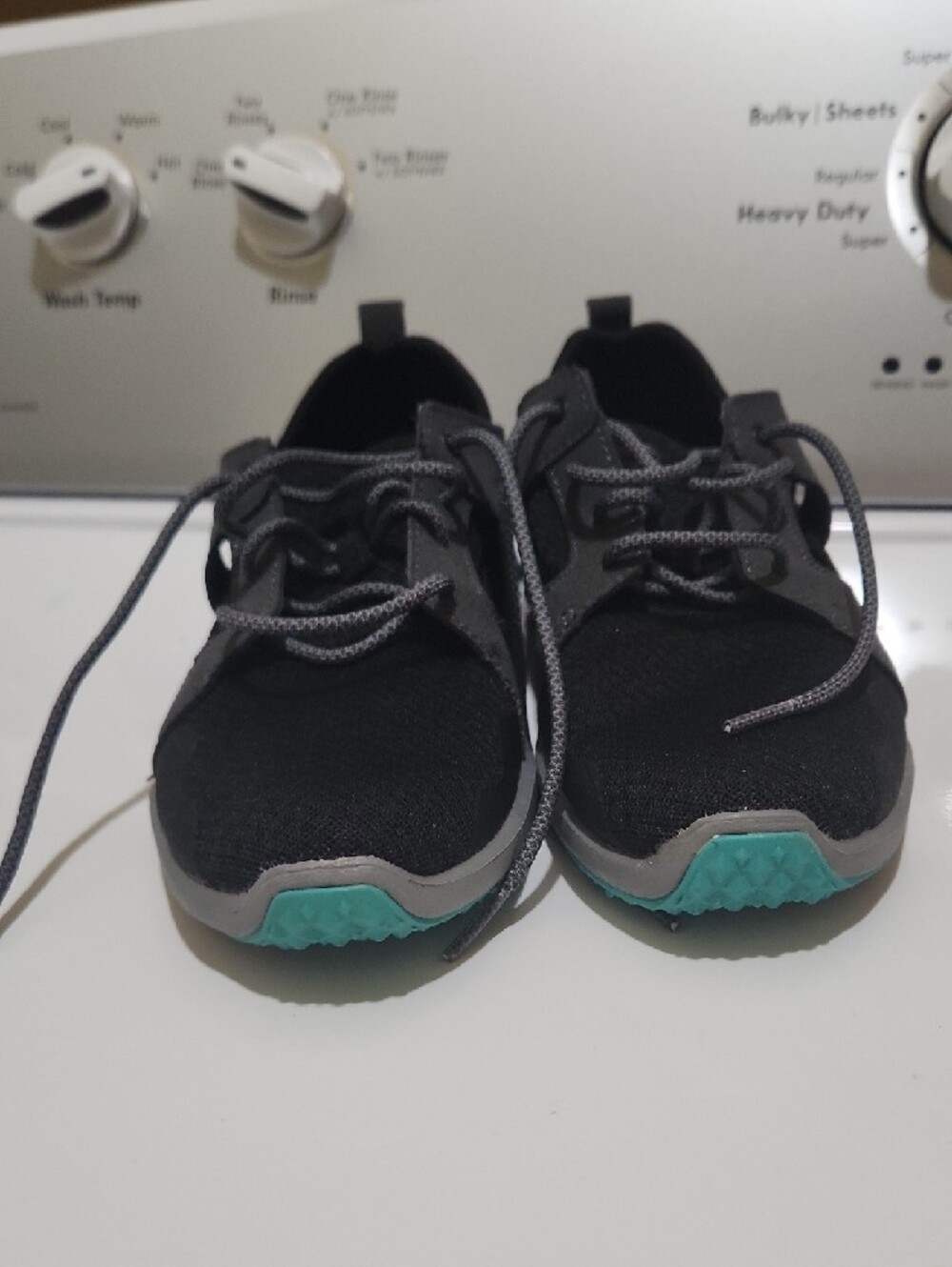 Merrell Women's Black & Gray Trail Running Sneakers with Teal Accents - Picture 5 of 6